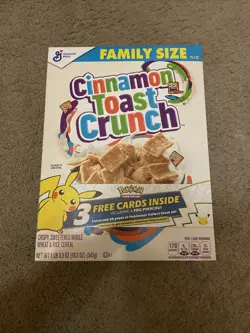 Pokemon 25th Anniversary General Mills Cinnamon Toast Crunch Sealed With Packs - Image 1