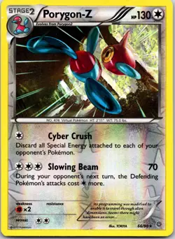 Porygon-Z 66/98 Rare Ancient Origins Pokemon Reverse Holo LP - Image 1