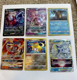 Nintendo Pokemon TCG 6-Card Holo Lot Darkrai V/Mewtwo GX/Ho-Oh GX - Image 1