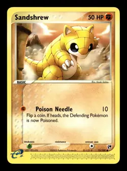 Sandshrew 75/100 Sandstorm Common Pokemon TCG - Image 1