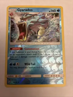 2018 Pokemon Gyarados Reverse Holo Card 20/70 Dragon Majesty - Image 1