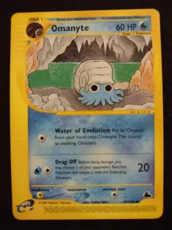Omanyte 41/144 Pokemon Trading Card Game eCard Skyridge Near Mint TCG NM - Image 1