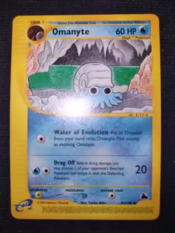 Omanyte 41/144 Pokemon Trading Card Game eCard Skyridge Near Mint TCG NM - Image 2