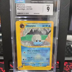 Omanyte 41/144 Skyridge Uncommon Vintage Pokemon TCG E-reader card cgc 9 - Image 1
