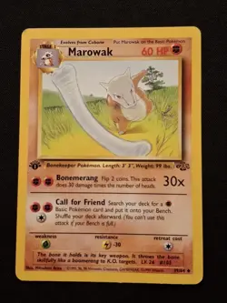 Marowak 39/64 MP Jungle 1st Edition WOTC Pokemon Any 3 Free Ship - Image 1