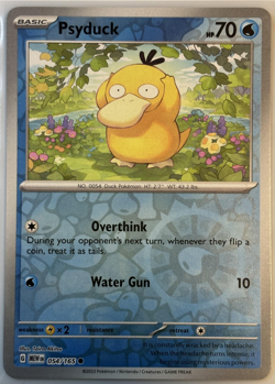 Psyduck #054/165 Reverse Foil Scarlet & Violet 151 Pokemon 2023 NM - Image 1
