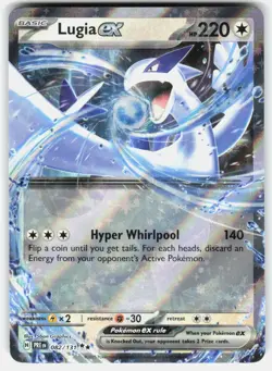 Lugia ex 082/131 Double Rare Prismatic Evolutions Pokemon Holo Near Mint - Image 1