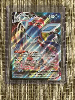 Glaceon VMAX 041/203 Holo Ultra Rare Full Art Pokemon Evolving Skies - NM/M - Image 1