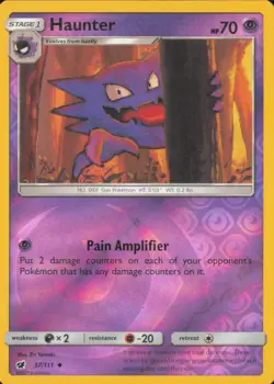 Haunter 37/111 Uncommon Crimson Invasion Pokemon Reverse Holo LP - Image 1