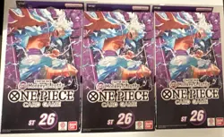 Bandai One Piece Card Game ST-26 Starter Deck English w/Op-11 booster Lot of 3 - Image 1