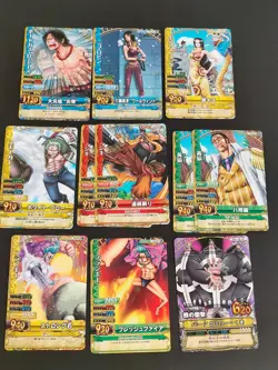 One Piece Data Carddass Berry Match W Card Lot Hancock Law Ace Japanese fym30-1 - Image 2