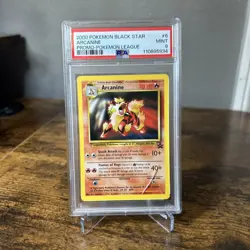 READ DESCRIPTION 2000 ARCANINE #6 POKEMON LEAGUE PROMO BLACK STAR PSA 9 MINT - Image 4