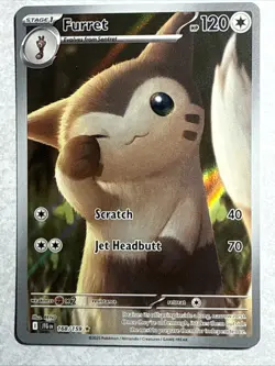 Furret 168/159 Sv09: Journey Together Illustration Rare ⭐ Holo Pokemon TCG - Image 3