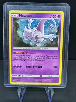 Mewtwo SM77 Sun And Moon Promo Holo Pokemon Card TCG Holo Rare English - Image 1