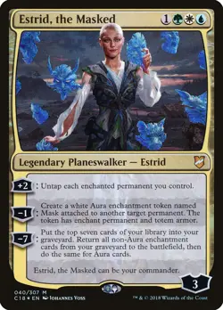 Estrid, the Masked (C18 40) Lightly Played Foil - MTG single - Image 1