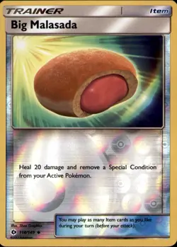 Big Malasada 114/149 Uncommon SM Base Set Pokemon Reverse Holo Near Mint - Image 1