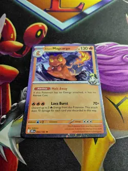 Pokemon Ethan's Magcargo Cosmos Holo (Partial Swirl) 2025 NM - Image 1