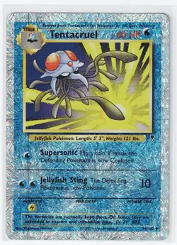 Tentacruel 66/110 Reverse Holo Legendary Collection Pokemon Card MP WOTC - Image 1