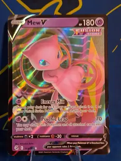Mew V Rare Full Art Fusion Strike #113/264 Pokemon Card - Image 3