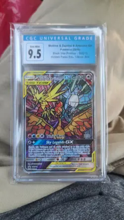 Pokemon TCG Moltres Zapdos Articuno GX - Graded CGC 9.5(10) - Image 1