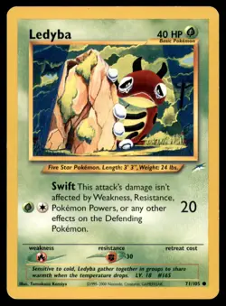 Ledyba 71 105 C Neo Destiny Pokemon MP - Image 1