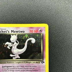 Rocket's Mewtwo - Holo Rare - #14/132 - Gym Challenge (MP-) - Image 4