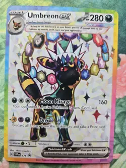 Umbreon ex SVP Scarlet & Violet Promo 176 Full Art Illustration Pokemon Card NM - Image 1