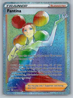 Fantina 206/196 Rainbow Rare Lost Origin Pokemon Near Mint - Image 1