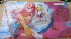 One Piece Official Playmat Nami & Zeus Bandai Fest. 24-25 No promo Playmat only - Image 1