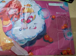 One Piece Official Playmat Nami & Zeus Bandai Fest. 24-25 No promo Playmat only - Image 3