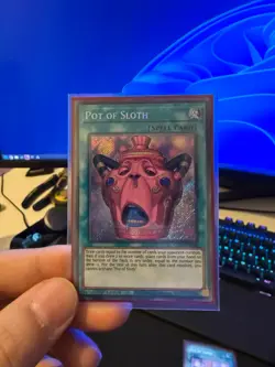 Yugioh Pot Of Sloth CORI-EN061 Secret Rare NM - Image 1
