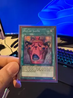 Yugioh Pot Of Sloth CORI-EN061 Secret Rare NM - Image 2