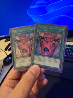 Yugioh Pot Of Sloth CORI-EN061 Secret Rare NM - Image 3