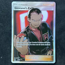 Pokemon: Hidden Fates - Giovanni’s Exile #67/68 Full Art Ultra Rare - Image 1