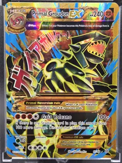 Primal Groudon EX (Shiny Full Art) 97/98 XY-Ancient Origins Holo 2015 Pokemon - Image 2