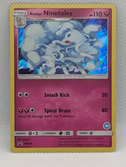 ALOLAN NINETALES (30) SM128 HOLO TRAINER KIT ALOLAN SANDSLASH & NINETALES NM/M - Image 1