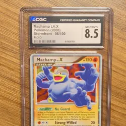 CGC 8.5 Pokemon TCG Machamp LV.X Stormfront 98/100 Holo 2008 ENG - Image 3