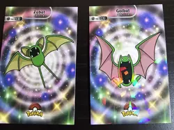 ZUBAT X GOLBAT LOT - POKEMON CARD DATABASE SHINY HOLO - Image 1