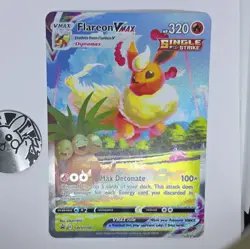 The Pokemon Company Flareon VMAX SWSH180 Holo Promo 320 HP VMAX Eng BIG CARD - Image 3