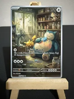 Snorlax Pikachu Meowth Pokemon Card DISPLAY ART CARD - Image 1