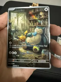 Snorlax Pikachu Meowth Pokemon Card DISPLAY ART CARD - Image 2