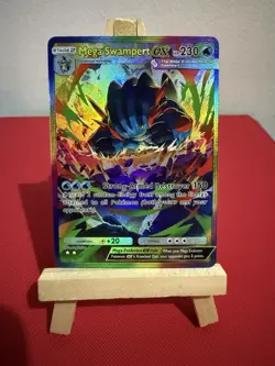 Mega Swampert Ex Pokemon Pocket Card TCG Display - Image 1