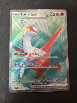 Pokemon Card TCG - Latias ex 220/191 Full Art Ultra Rare Surging Sparks - Image 1