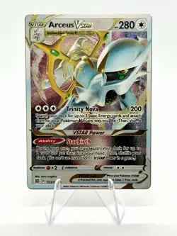 Arceus VSTAR 123/172 Brilliant Stars Secret Rare Holo (Metal) - Image 1