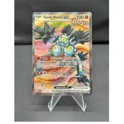 Pokemon tcg Sandy Shocks ex SV04: Paradox Rift Ultra Rare Holo 228/182 220 HP - Image 1