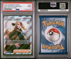 PSA 9 MINT Cynthia's Ambition 169/172 Brilliant Stars FA Ultra Rare Holo Pokemon - Image 3