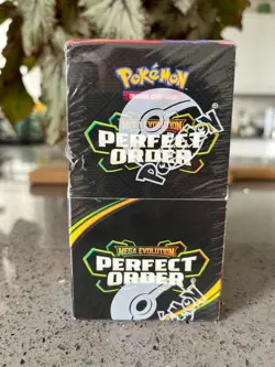 Pokemon TCG Mega Evolution Perfect Order - Half Booster Box 18 Packs New Sealed - Image 4