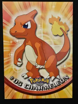 Charmeleon #05 Topps TV Animation Edition Black Label Non Holo Pokemon 1999 LP - Image 1