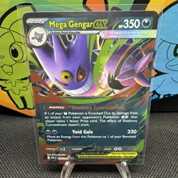 Mega Gengar ex 056/094 Double Rare Phantasmal Flames Pokemon TCG Card – NM - Image 1