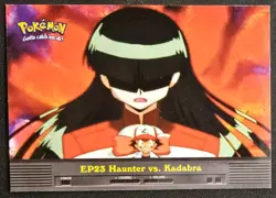 EP23 Haunter Vs. Kadabra Topps Series 2 TV Animation Ed. Blue Label Pokemon NM - Image 1